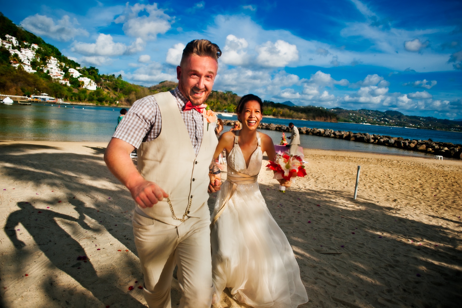 Bride and Groom Run